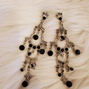Timeless Silver Dangle Chandelier Earrings